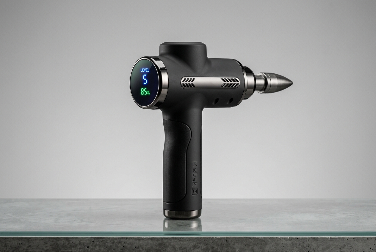 Pistolet de massage Mebak 3 grand format avec écran tactile LED arrière